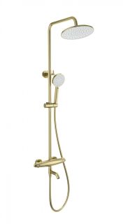 Душевая стойка Wonzon & Woghand Capsule WW-B3031-A1-BG с термостатом брашированное золото